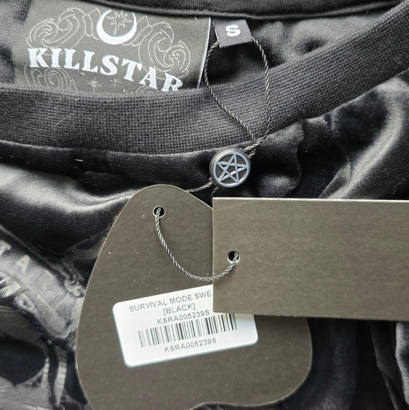 Killstar Survival Mode Velvet Sweater Dress - Picture 9 of 12